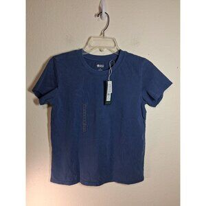 NWT Alpine Design T-Shirt Casual Short Sleeve Organic Cotton Hike Blue Sz Small